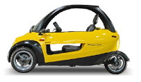 TANGO 3 Wheel Scooter Car Corvette Yellow